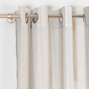 Cortina Libia Raya Vertical gris perla