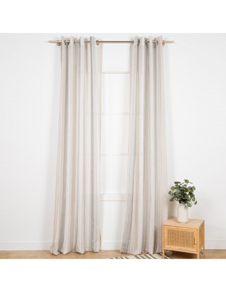 Cortina Libia Raya Vertical gris perla Cortina Libia Raya Vertical gris perla