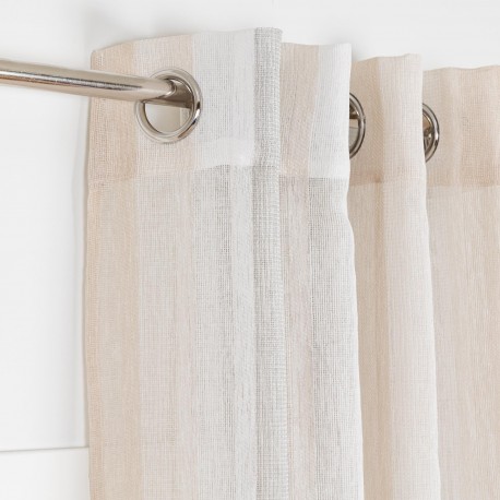 Cortina Libia Raya Vertical gris perla