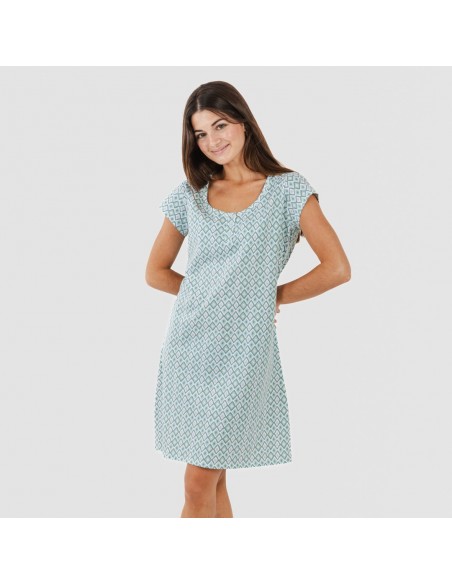 Blusón algodón Bianca verde menta Blusón algodón Bianca verde menta