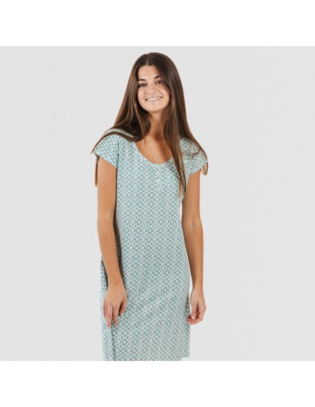 Blusón algodón Bianca verde menta Blusón algodón Bianca verde menta