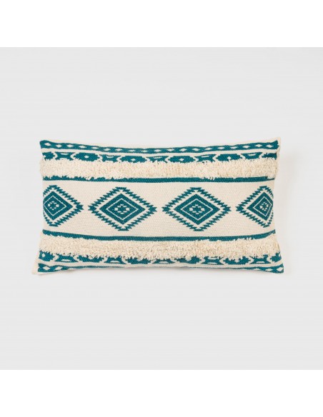 Cojín rectangular algodón 30x50 Abad verde - funda + relleno Cojín rectangular algodón 30x50 Abad verde - funda + relleno