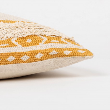 Cojín rectangular algodón 30x50 Abad verde - funda + relleno