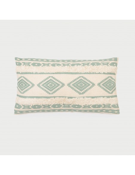 Cojín rectangular algodón 30x50 Abad verde - funda + relleno Cojín rectangular algodón 30x50 Abad verde - funda + relleno