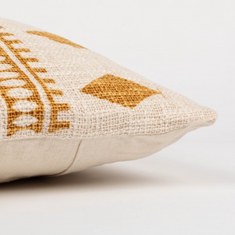 Cojín cuadrante algodón Fauno topo 45x45  - funda + relleno