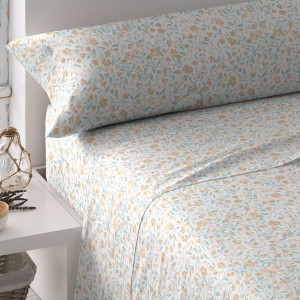 Juego de sábanas algodón Ivory verde tiffany
