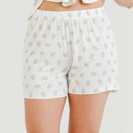 Pijama tirantes mujer viscosa Spring verde tiffany