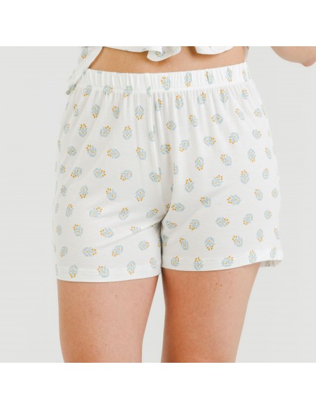 Pijama tirantes mujer viscosa Spring verde tiffany