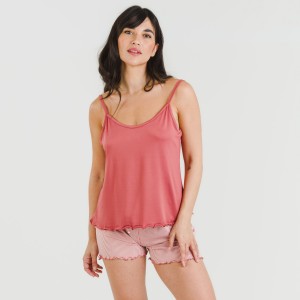 Pijama tirantes mujer soft Raya Aliena marsala 2