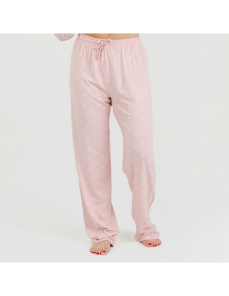 Pijama largo mujer soft Embera rosa palo Pijama largo mujer soft Embera rosa palo