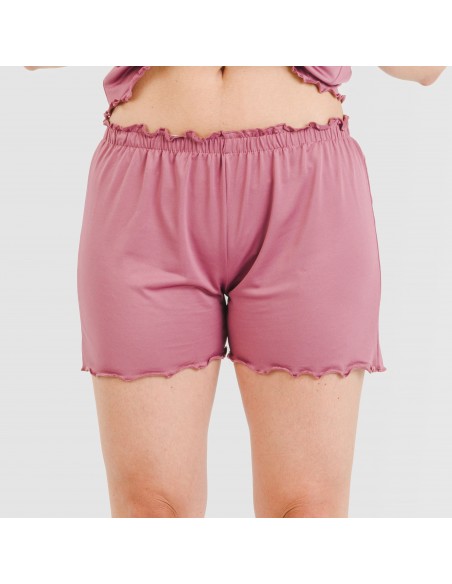 Pijama manga corta mujer soft liso Pijama manga corta mujer soft liso