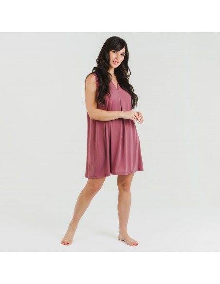 Vestido corto crepe liso Vestido corto crepe liso