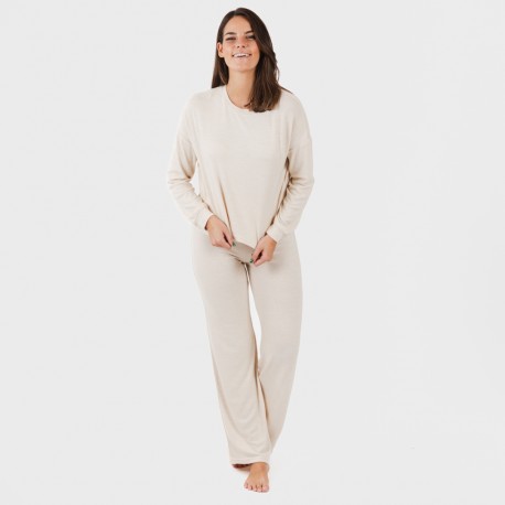 Pijama punto extra suave liso