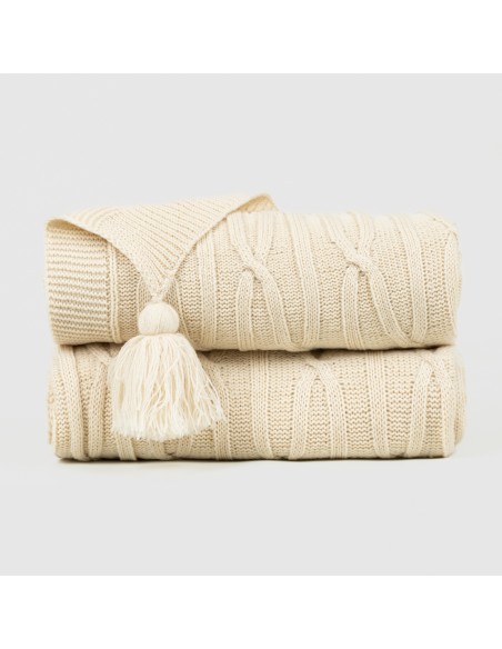 Plaid ocho con borlón