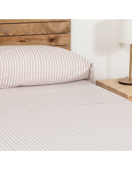 Juego de sábanas algodón Raya Dula