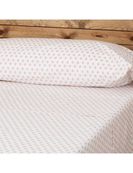 Juego de sábanas algodón Indolis malva