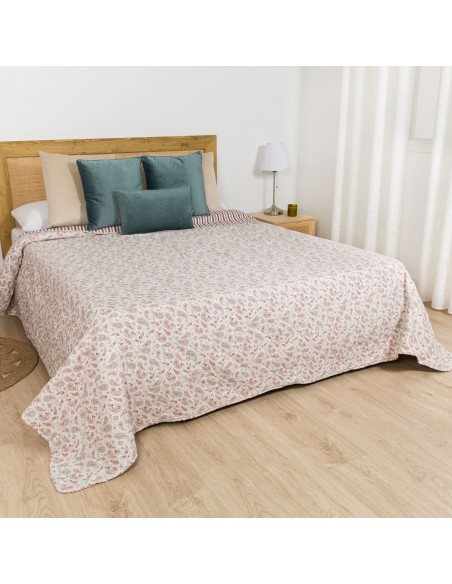 Colcha bouti Campiña indigo