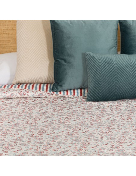 Colcha bouti Campiña indigo