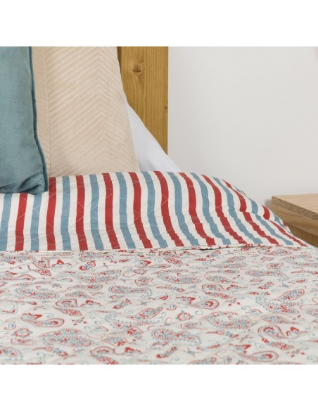 Colcha bouti Campiña indigo