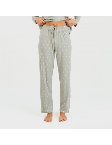 Pijama largo mujer soft Baby verde caceria Pijama largo mujer soft Baby verde caceria