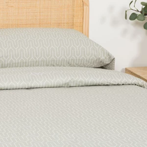 Funda nórdica algodón Yolanda verde