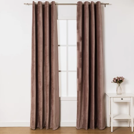 Cortina Terciopelo algodón lisa