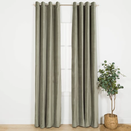 Cortina Terciopelo algodón lisa