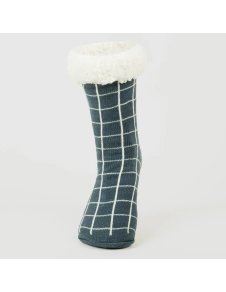 Calcetines hombre Cuadro Pruden azul azafata Calcetines hombre Cuadro Pruden azul azafata