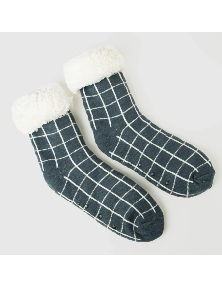 Calcetines hombre Cuadro Pruden azul azafata Calcetines hombre Cuadro Pruden azul azafata