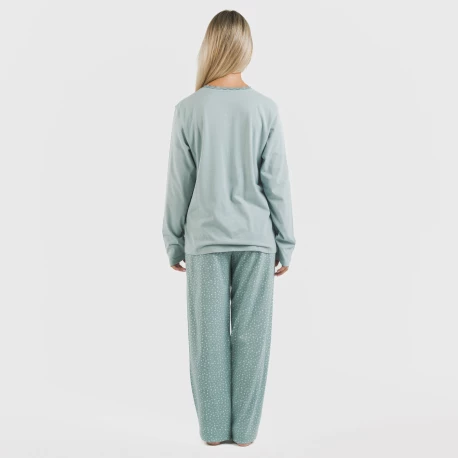 Pijama largo algodón Anita indigo