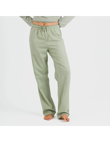 Pijama largo algodón Steve verde caceria Pijama largo algodón Steve verde caceria