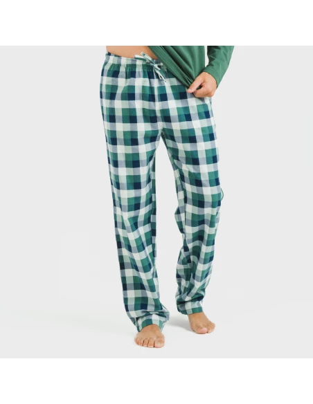 Pijama hombre franela Cuadro Ferni verde Pijama hombre franela Cuadro Ferni verde