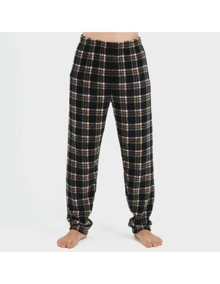 Pijama coral hombre Cuadro Frankurt verde caceria Pijama coral hombre Cuadro Frankurt verde caceria
