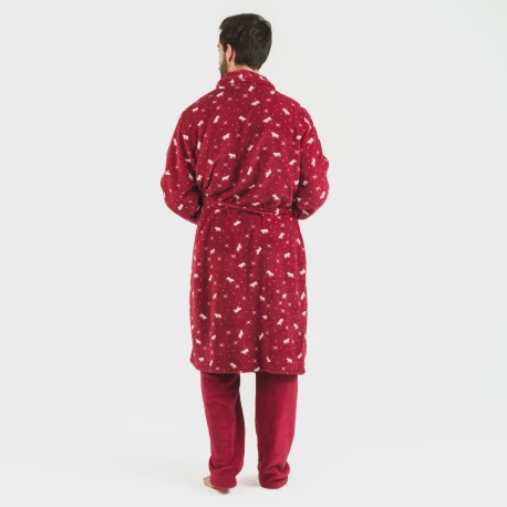 Bata coral hombre Cody burdeos