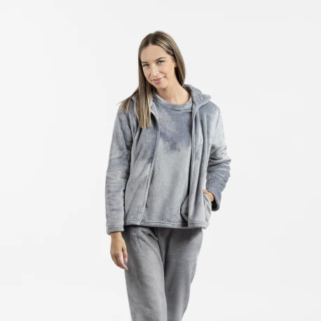 Sudadera terciopelo lisa