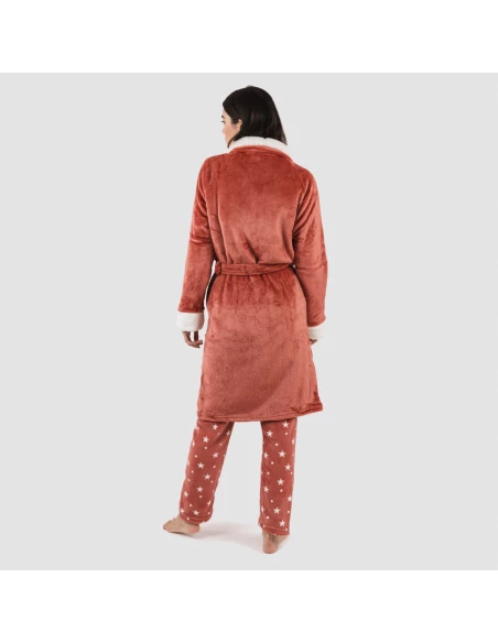 Bata terciopelo sherpa lisa Bata terciopelo sherpa lisa