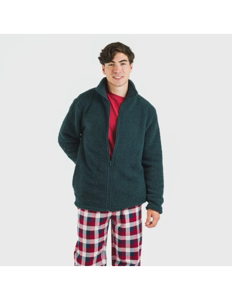 Sudadera sherpa hombre lisa Sudadera sherpa hombre lisa