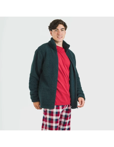 Sudadera sherpa hombre lisa Sudadera sherpa hombre lisa