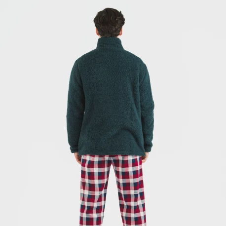 Sudadera sherpa hombre lisa