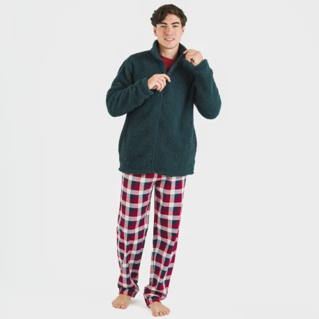 Sudadera sherpa hombre lisa