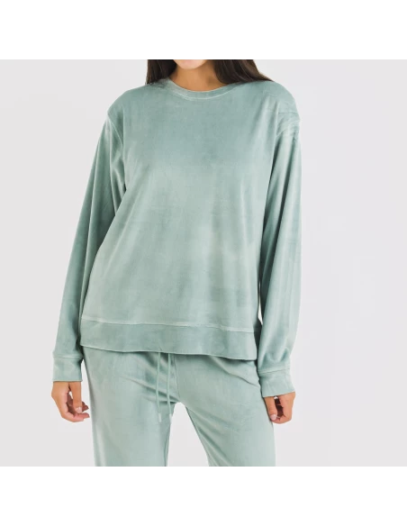 Pijama largo Velvet liso Pijama largo Velvet liso