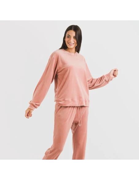 Pijama largo Velvet liso Pijama largo Velvet liso