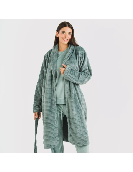 Bata terciopelo Raya lisa Bata terciopelo Raya lisa