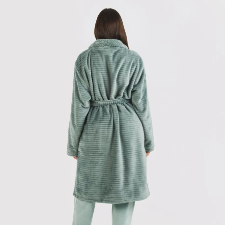 Bata terciopelo Raya lisa