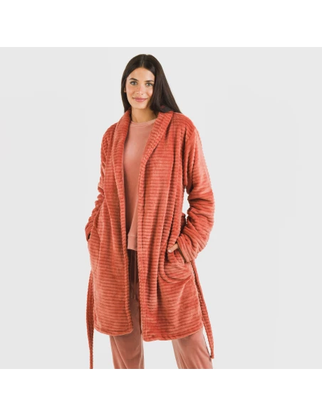 Bata terciopelo Raya lisa Bata terciopelo Raya lisa