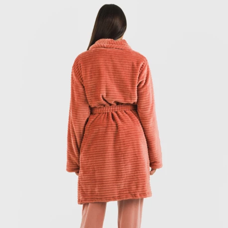 Bata terciopelo Raya lisa