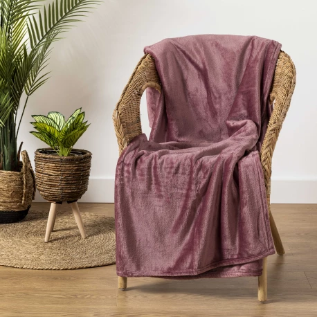 Manta terciopelo lisa