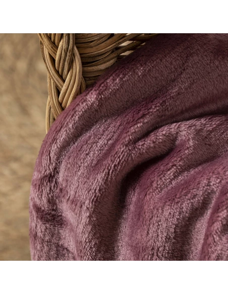 Manta terciopelo lisa