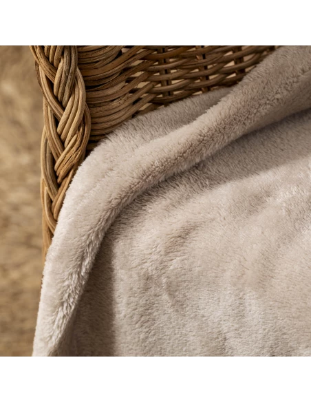 Manta terciopelo lisa