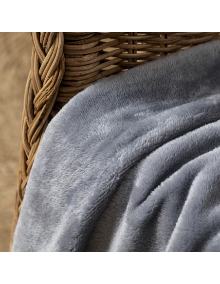 Manta terciopelo lisa